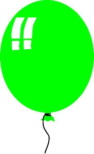 simple balloon - green