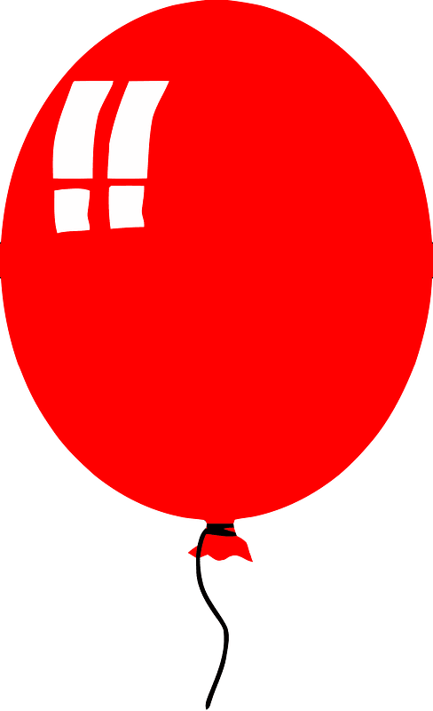 simple balloon - red