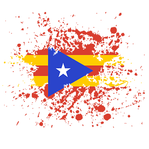 Blue Estelada Splatter Flag