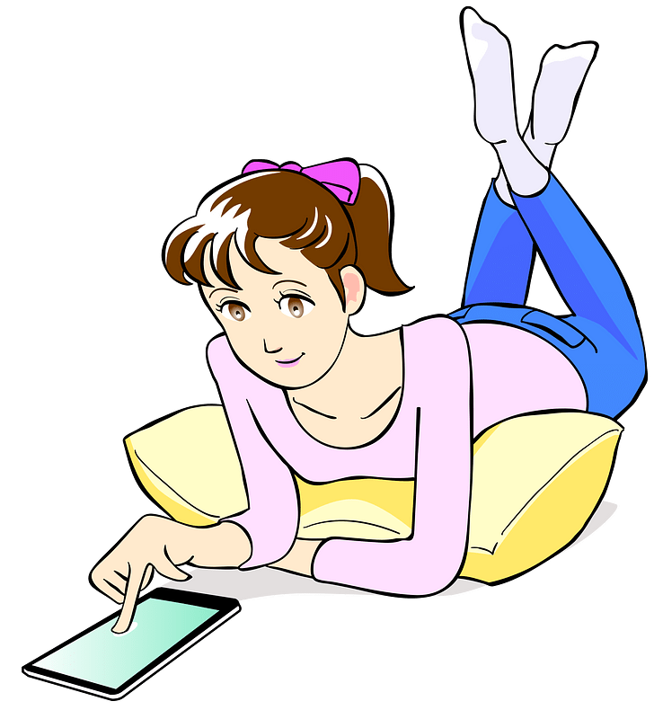 Girl with Smartphone