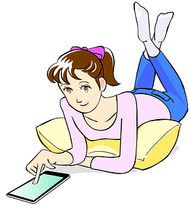 Girl with Smartphone