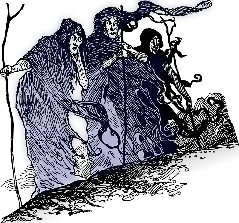 Three Witches on a Hill - Colour Hint