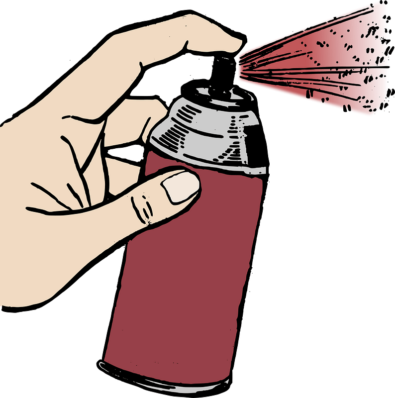 Hand Spray Paint - Red