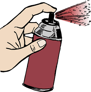 Hand Spray Paint - Red