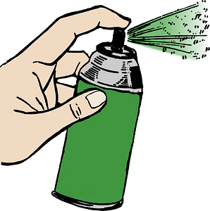 Hand Spray Paint - Green