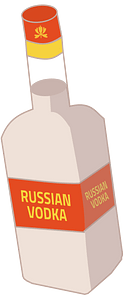 Russian Vodka Bottle