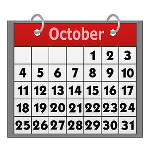 Calendar icon - October