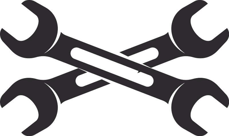 Crossed wrenches