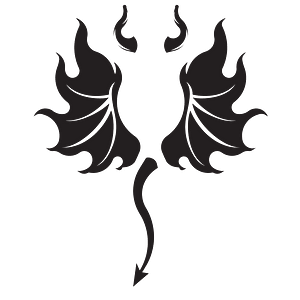 Devil tail and wings