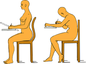 Good posture Bad posture