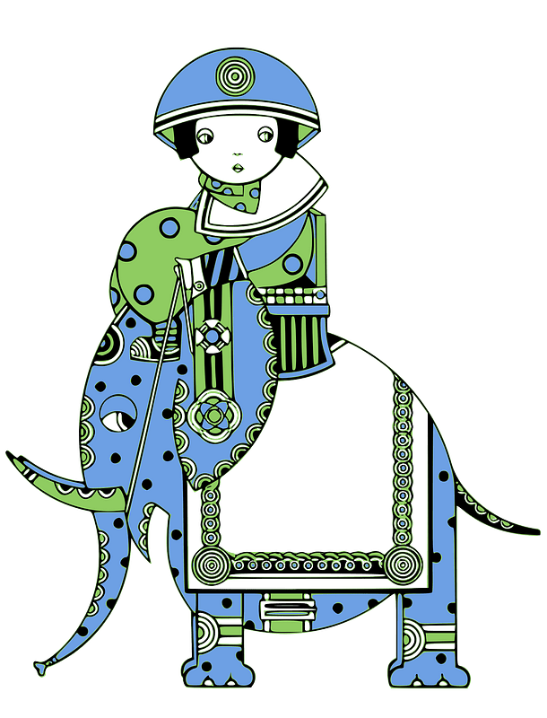Retro Elephant Frame