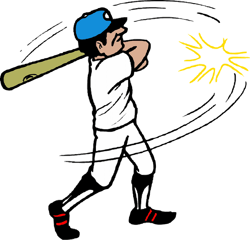 Man Batting - Transparent