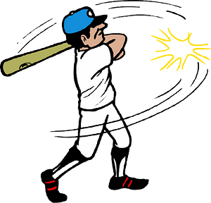Man Batting - Transparent