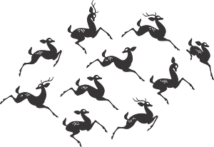 Stylized deer