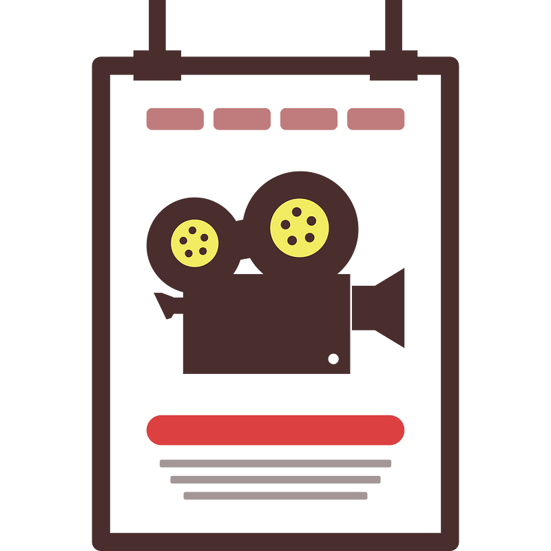 Movie poster icon