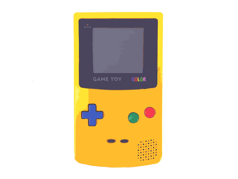 Yellow Video Game System