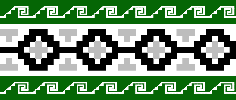 Inca geometric textile pattern