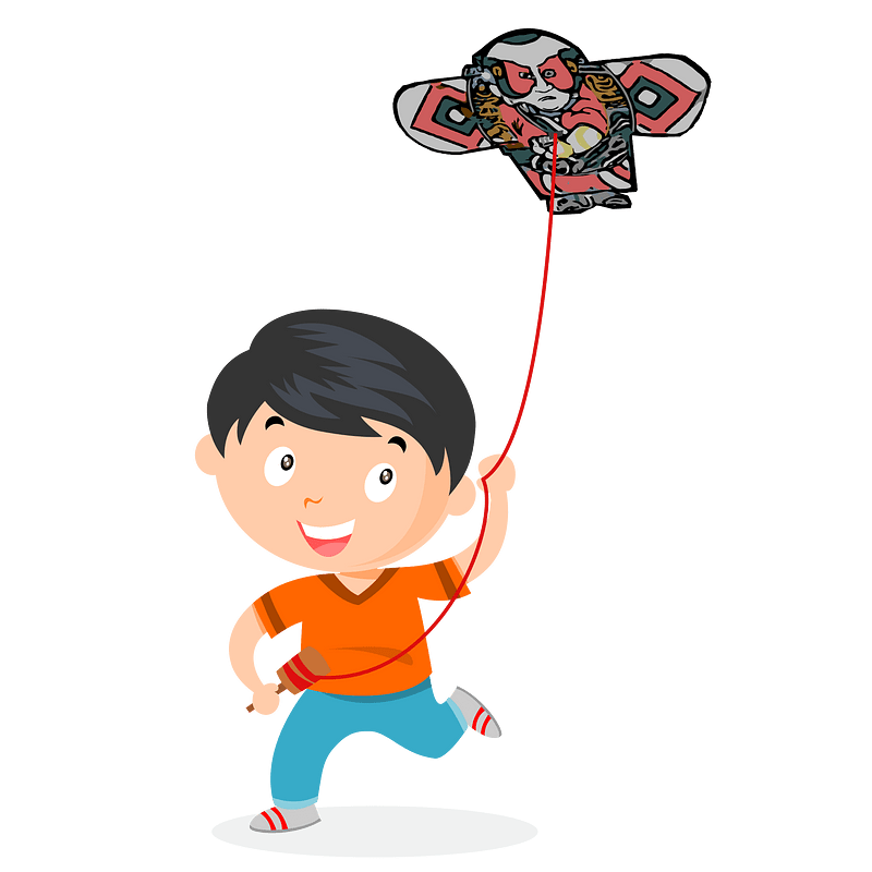 Boy with Japanese Kite