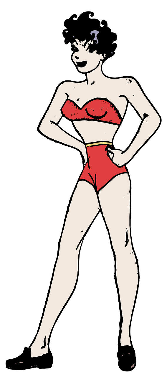 Sporty Lady in Red