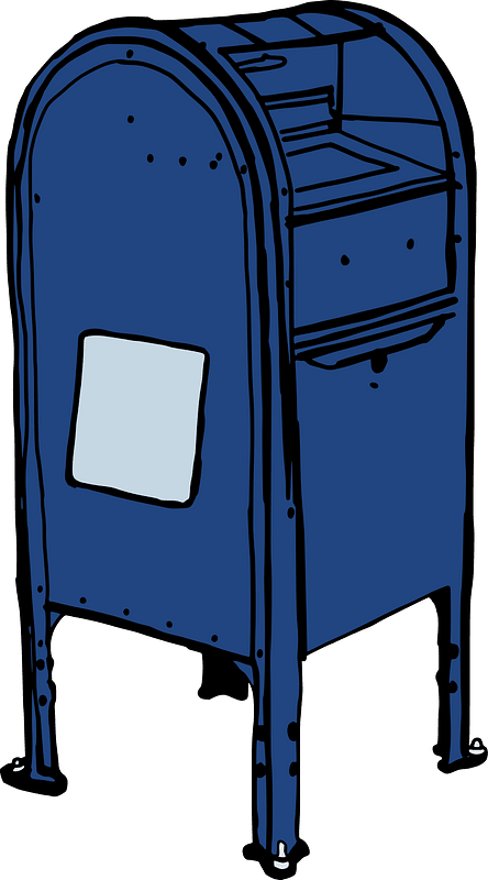 Blue Post Office Box