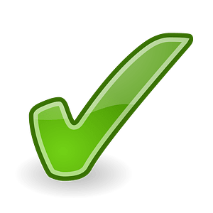 Tango style green checkmark