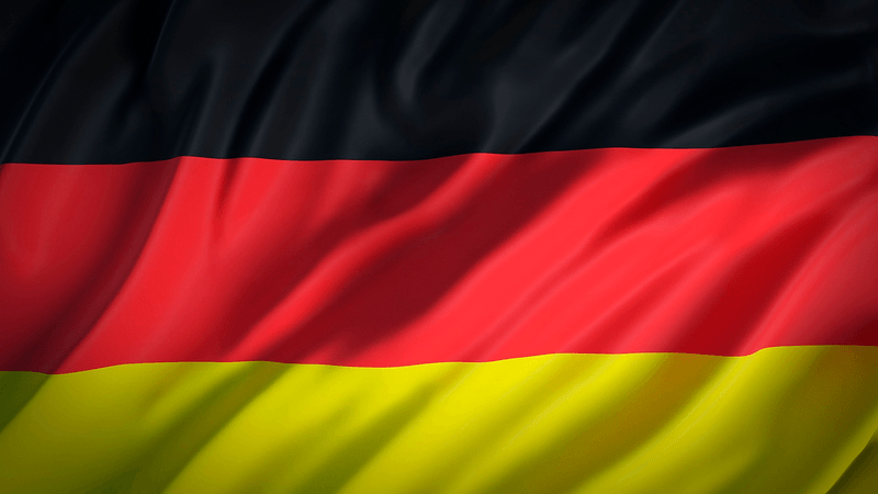 Waving flag of Germany