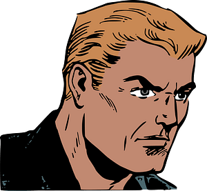 Retro comic man