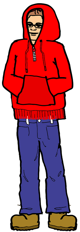 Man in a Red Hoodie