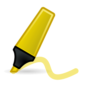 Tango style highlighter pen