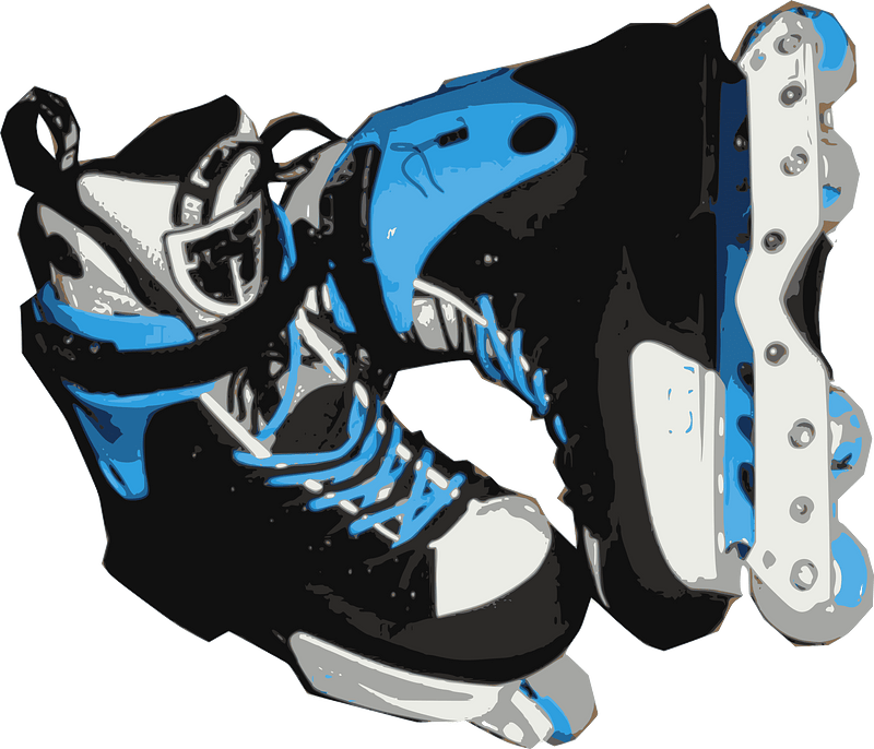 Blue Inline Skates