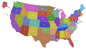 United States Map With Labels