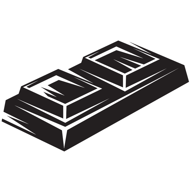 Chocolate square piece