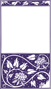 Flower Frame - Purple