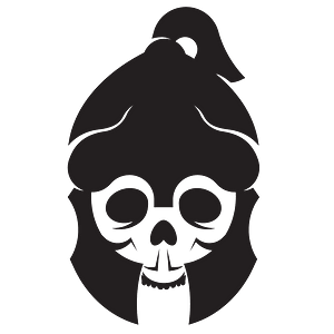 Skull with Roman helmet