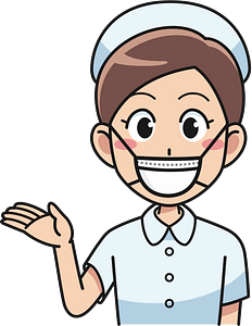 Cheerful Nurse with Mask
