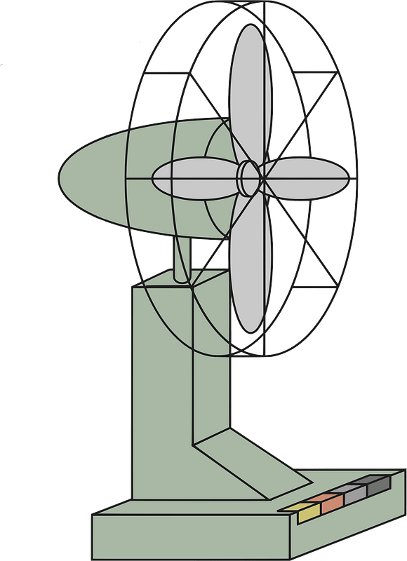Green Electric Fan