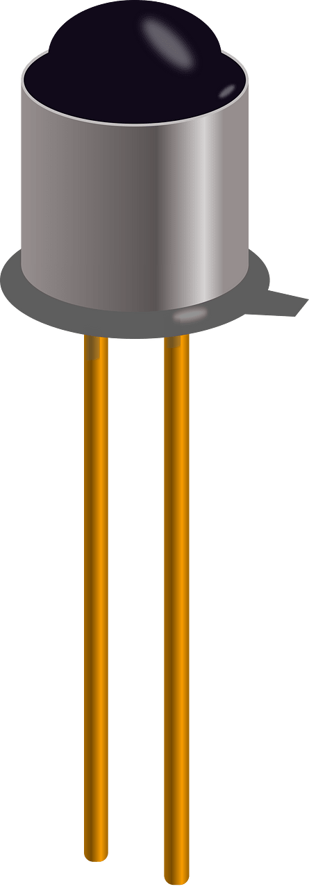 Phototransistor in metal can