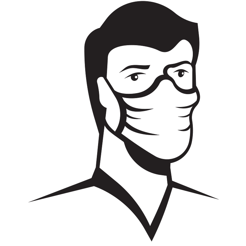 Man wearing face mask