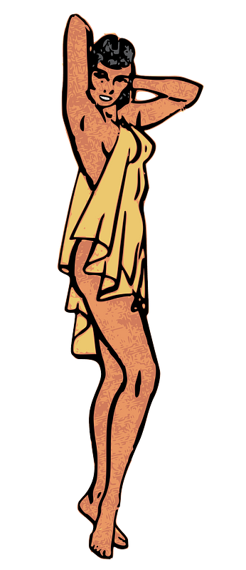 Lady in Yellow Towel