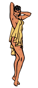 Lady in Yellow Towel