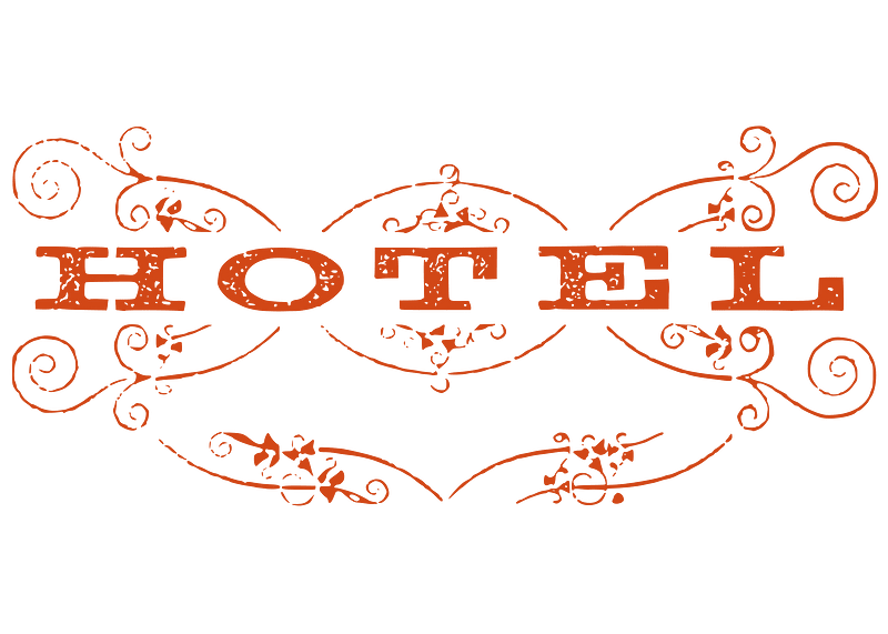 Decorative Hotel Text
