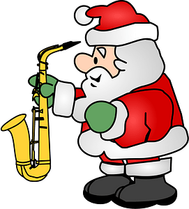 Santa with a Sax