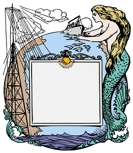 Mermaid Lightbulb Frame - Colour