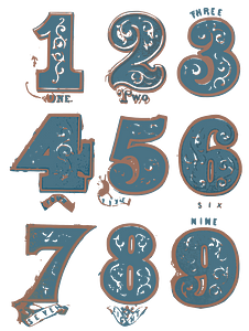 Classic Vintage Digits