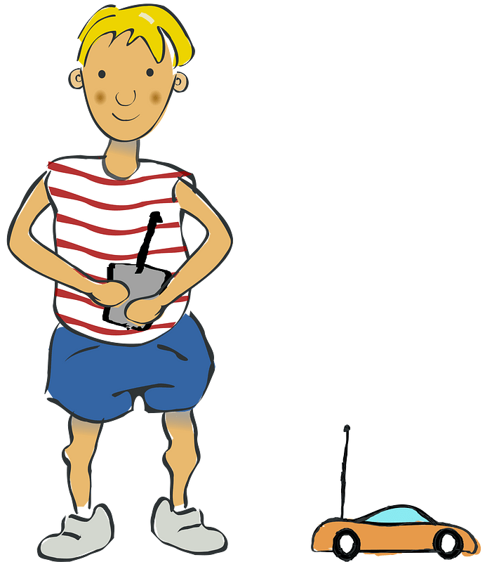 Boy with RC Car
