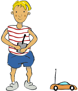 Boy with RC Car