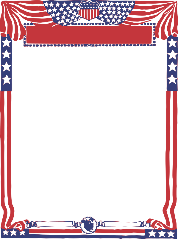 USA Patriotic Frame