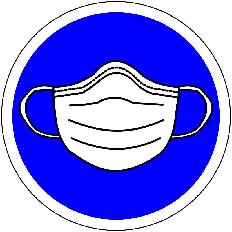 Mandatory sign: wear mask