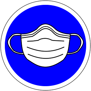 Mandatory sign: wear mask