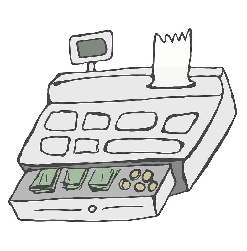 Cash Register Doodle